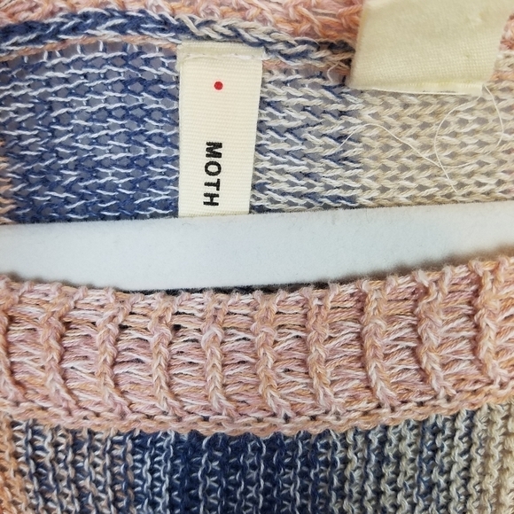 Anthropologie Blush Striped Poncho - Picture 6 of 6